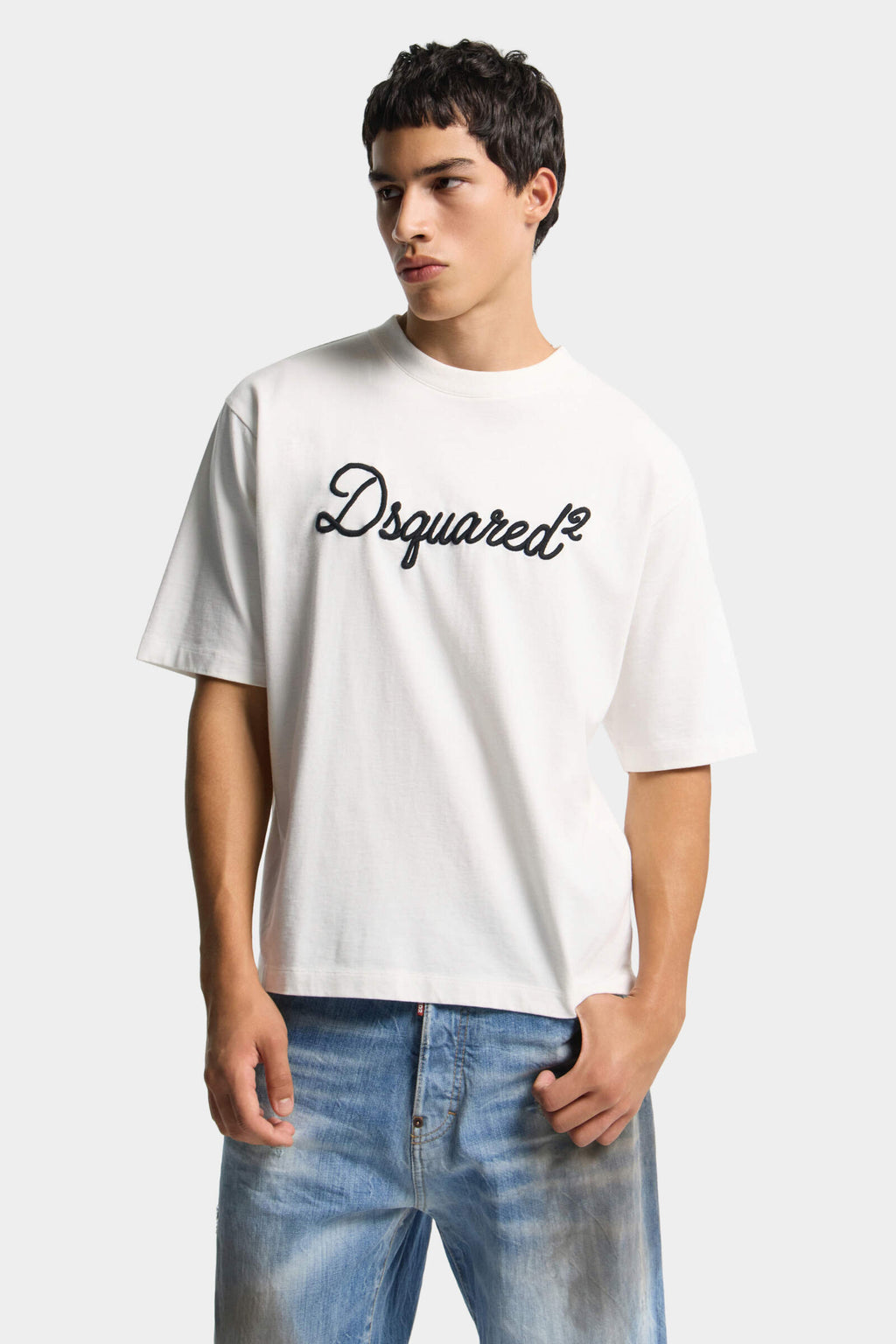 T-shirt Loose Fit con ricamo Dsquared2