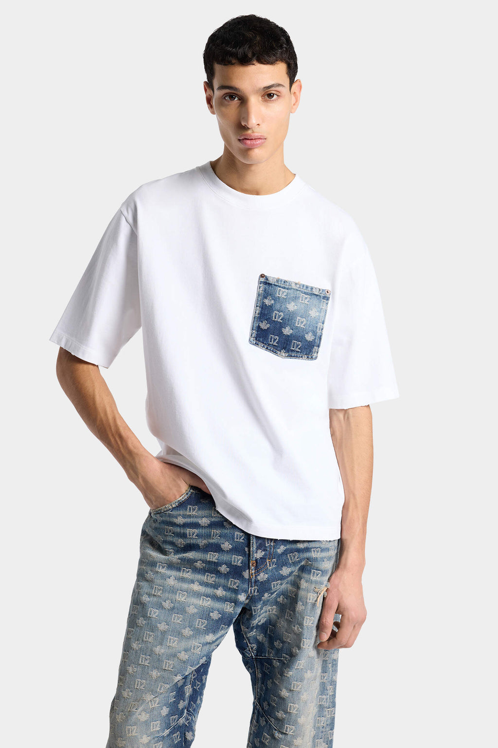 T-Shirt D2 Monogram Loose Fit