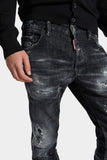 JEANS DSQ2 Black Rocky Mountains Wash Skater Jeans