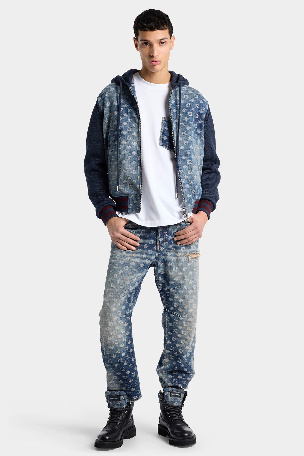 Jeans D2 Monogram Kawaii Lavaggio Dirty Monogram