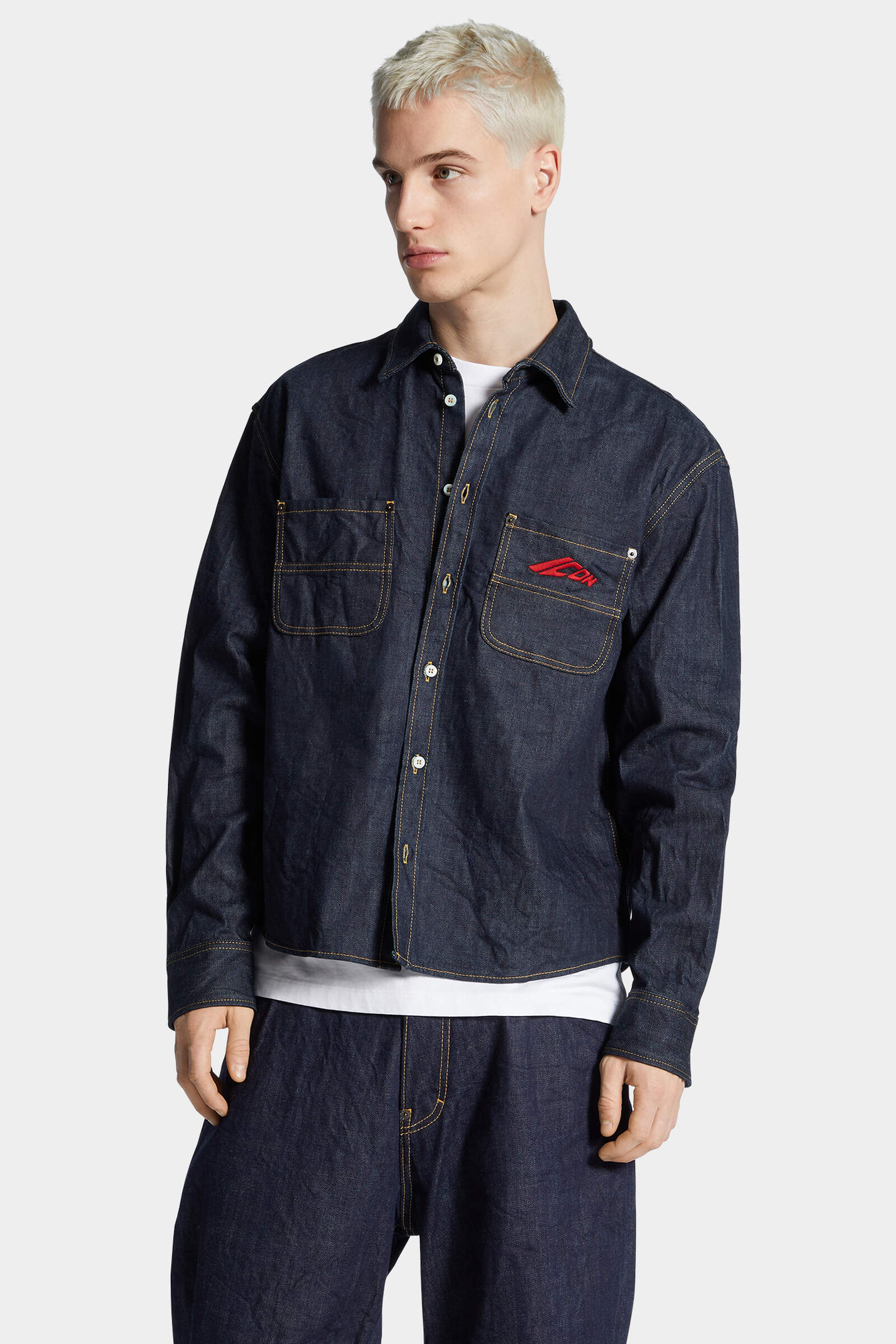 D SQUARED2 Icon New Generation Boxy Denim Shirt