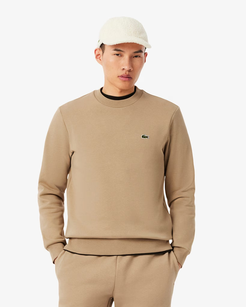 LACOSTE Felpa girocollo in pile