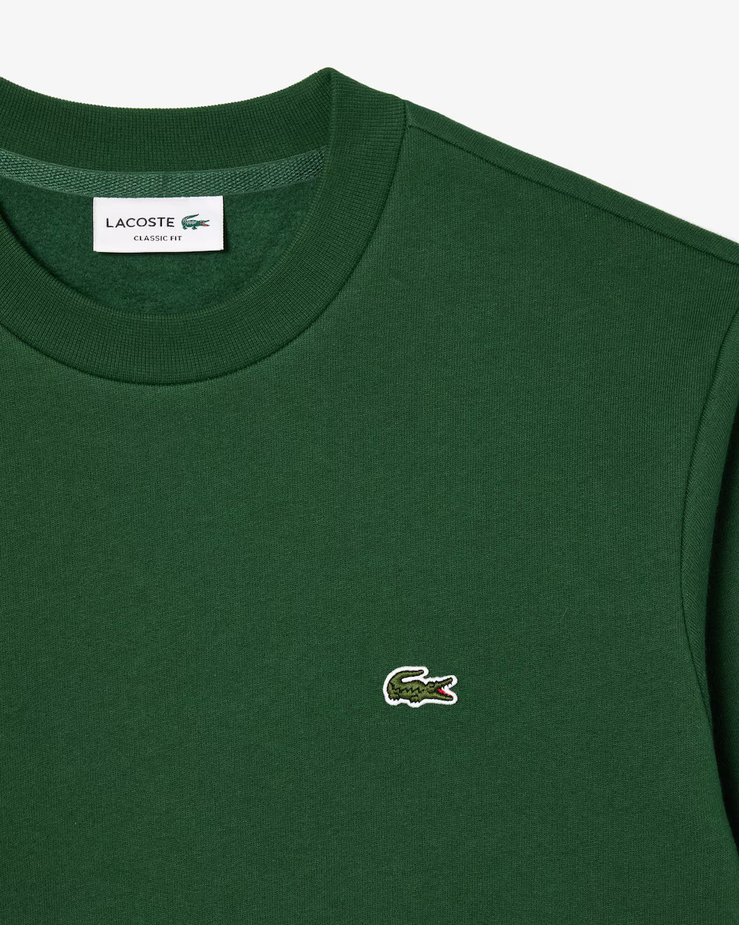 LACOSTE Felpa girocollo in pile