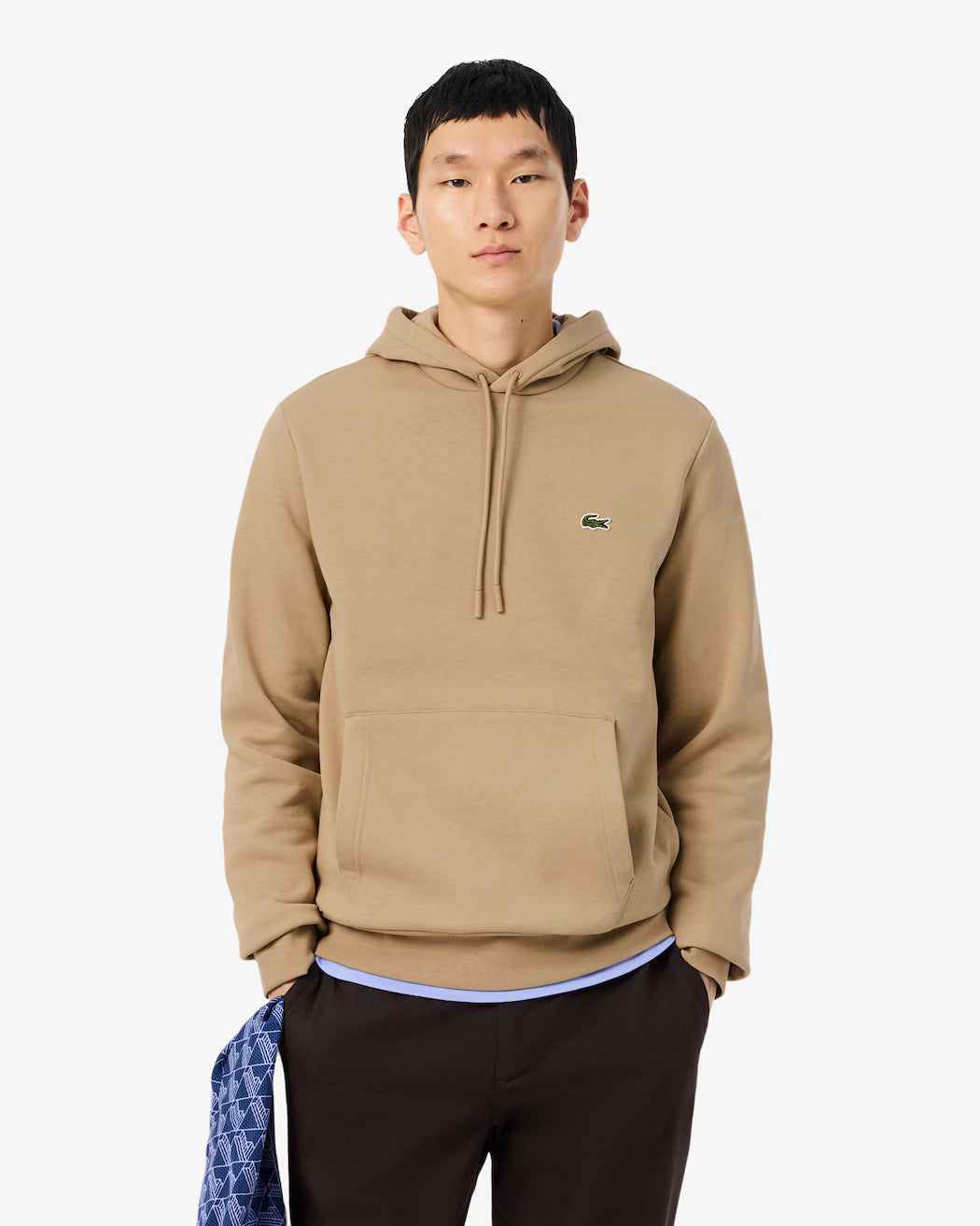 LACOSTE Felpa con cappuccio in pile