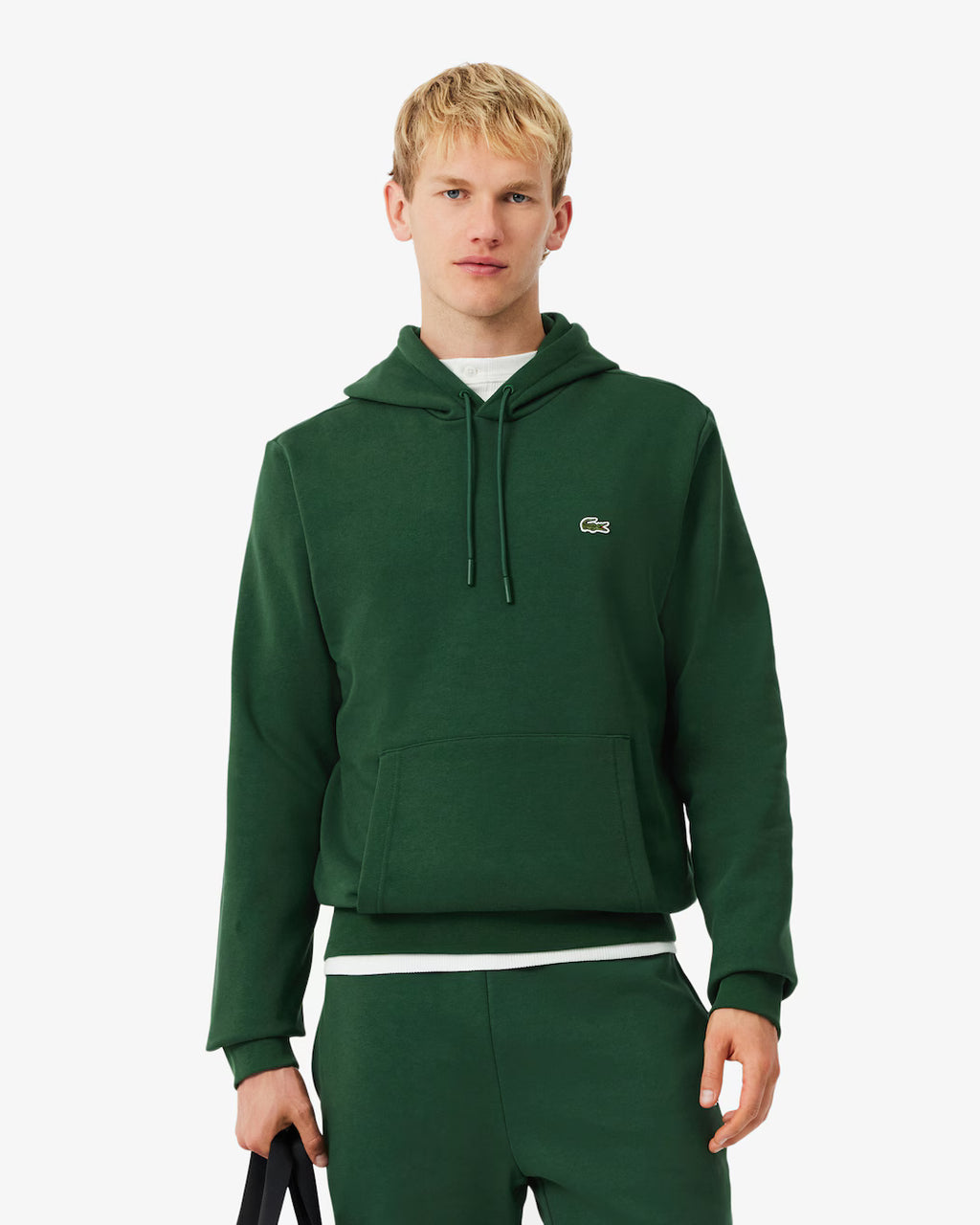 LACOSTE Felpa con cappuccio in pile
