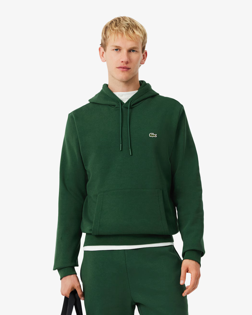 LACOSTE Felpa con cappuccio in pile