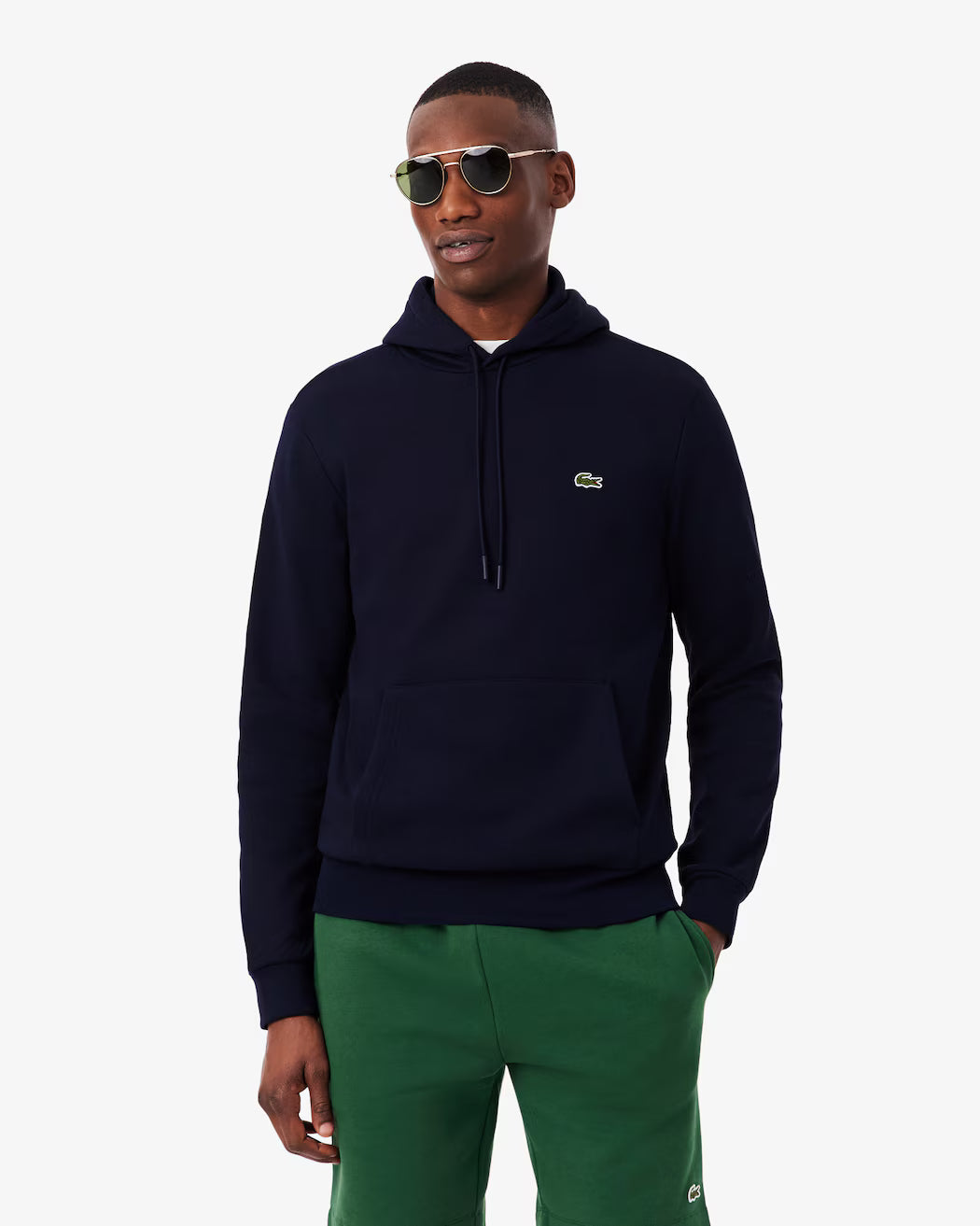 LACOSTE Felpa con cappuccio in pile