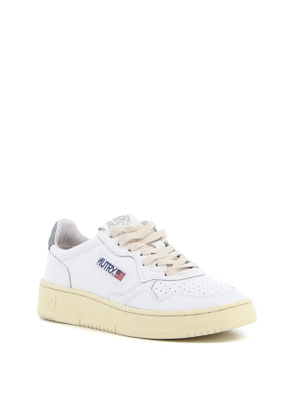 Autry SNEAKERS MEDALIST LOW IN PELLE GRIGIO