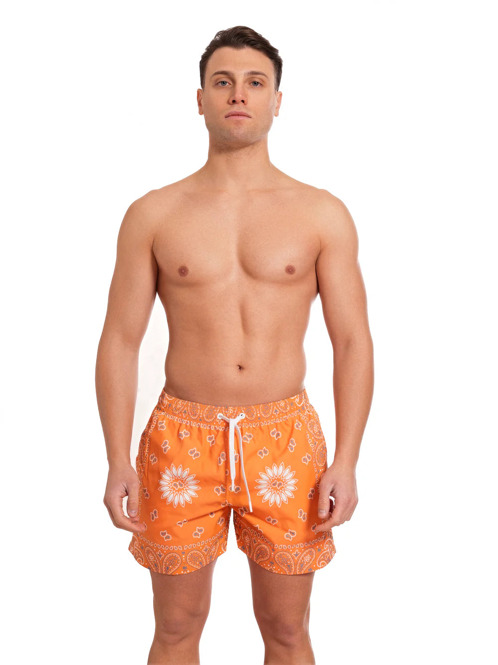 Boxer Saint Vincent Stampato BANDANA ARANCIO