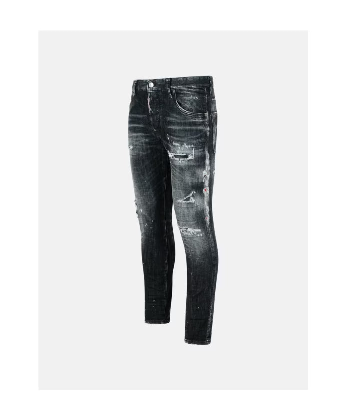 JEANS Black Rocky Mountains Wash Skater