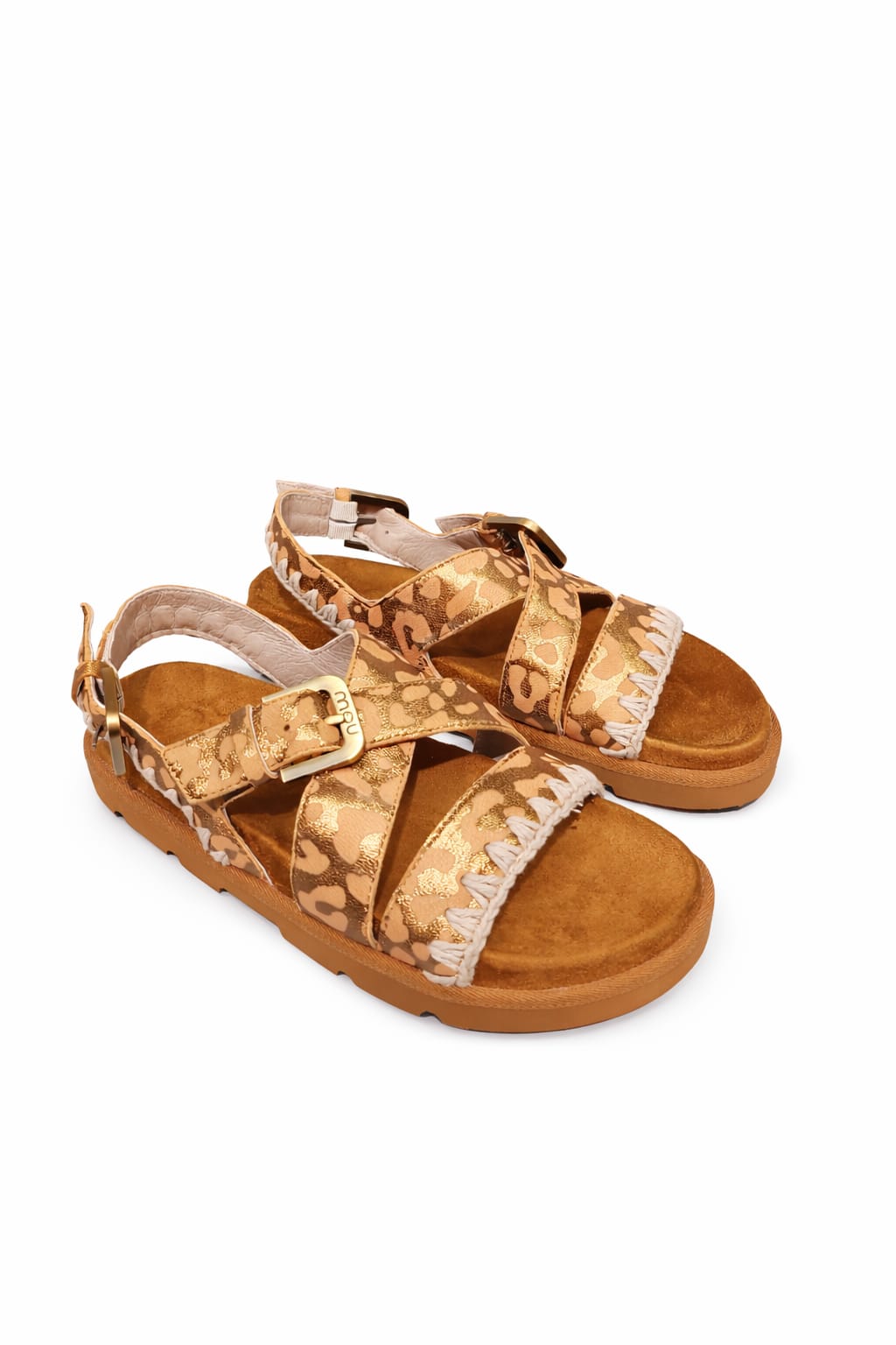 MOU Low Bio sandal leo print
