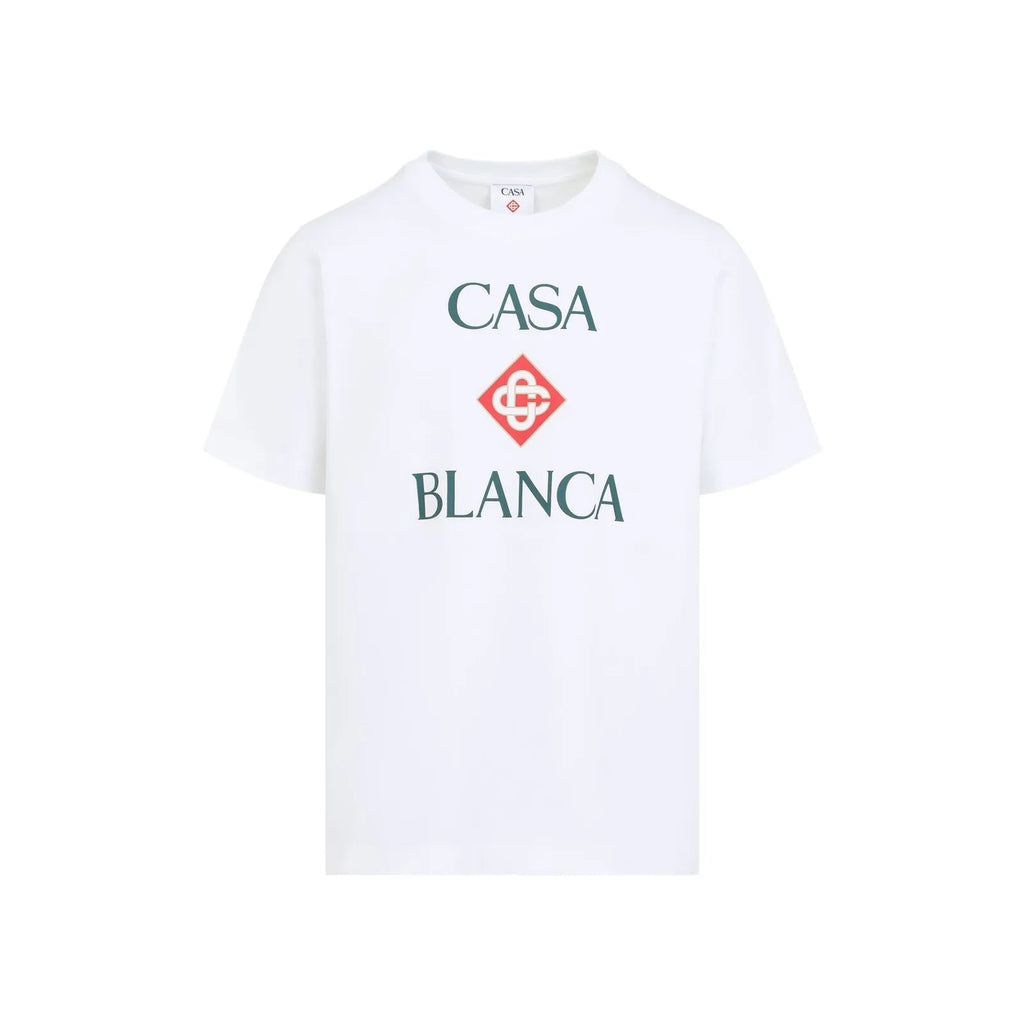 Green Casablanca Diamond Logo Short Sleeve t-shirt