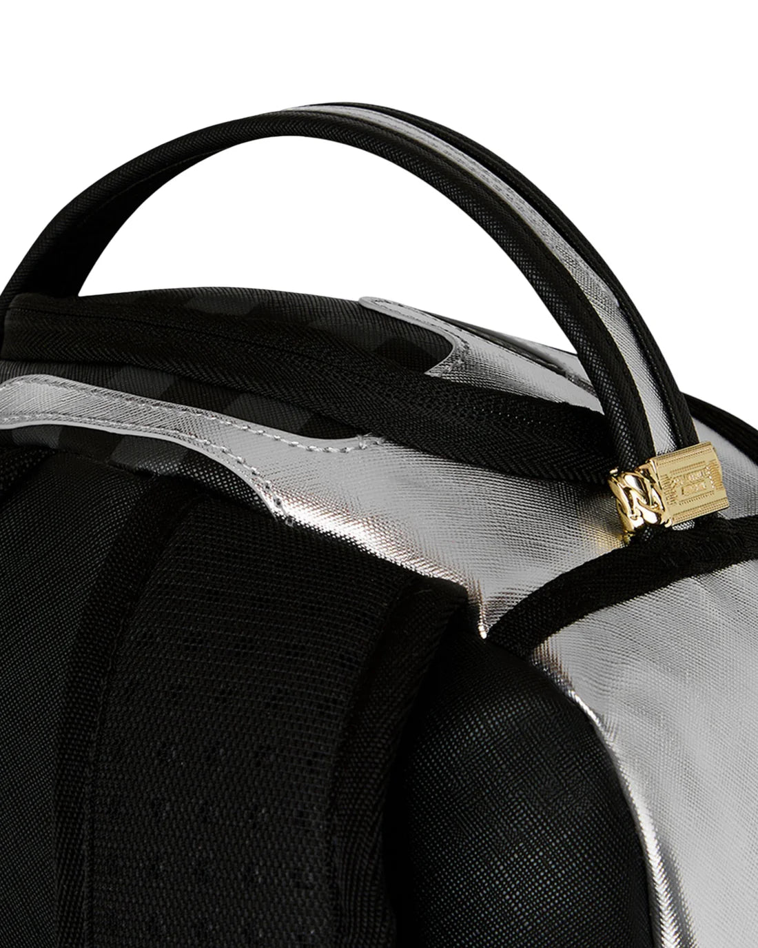 SILVER SIDE DRIP BLACK CHECK DLXSV BACKPACK