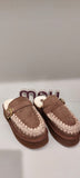 MOU PLATFORM CLOG SUEDE