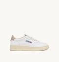 SNEAKERS MEDALIST LOW IN PELLE BIANCA E FEATHER GRAY