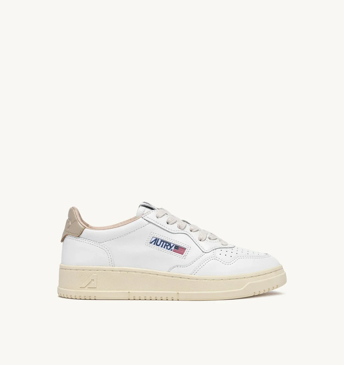 SNEAKERS MEDALIST LOW IN PELLE BIANCA E FEATHER GRAY