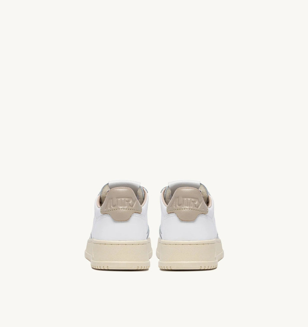 SNEAKERS MEDALIST LOW IN PELLE BIANCA E FEATHER GRAY