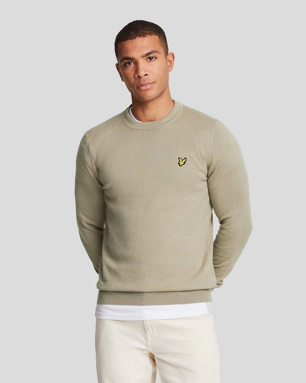 Cotton Merino Crew Neck Jumper