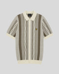 Jacquard Knitted Polo Shirt lyle scott