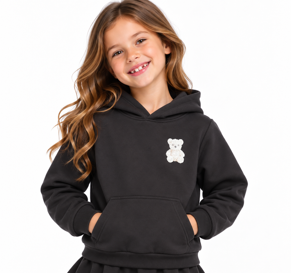 FELPA CON CAPPUCCIO LIU.JO KIDS ART:FS326