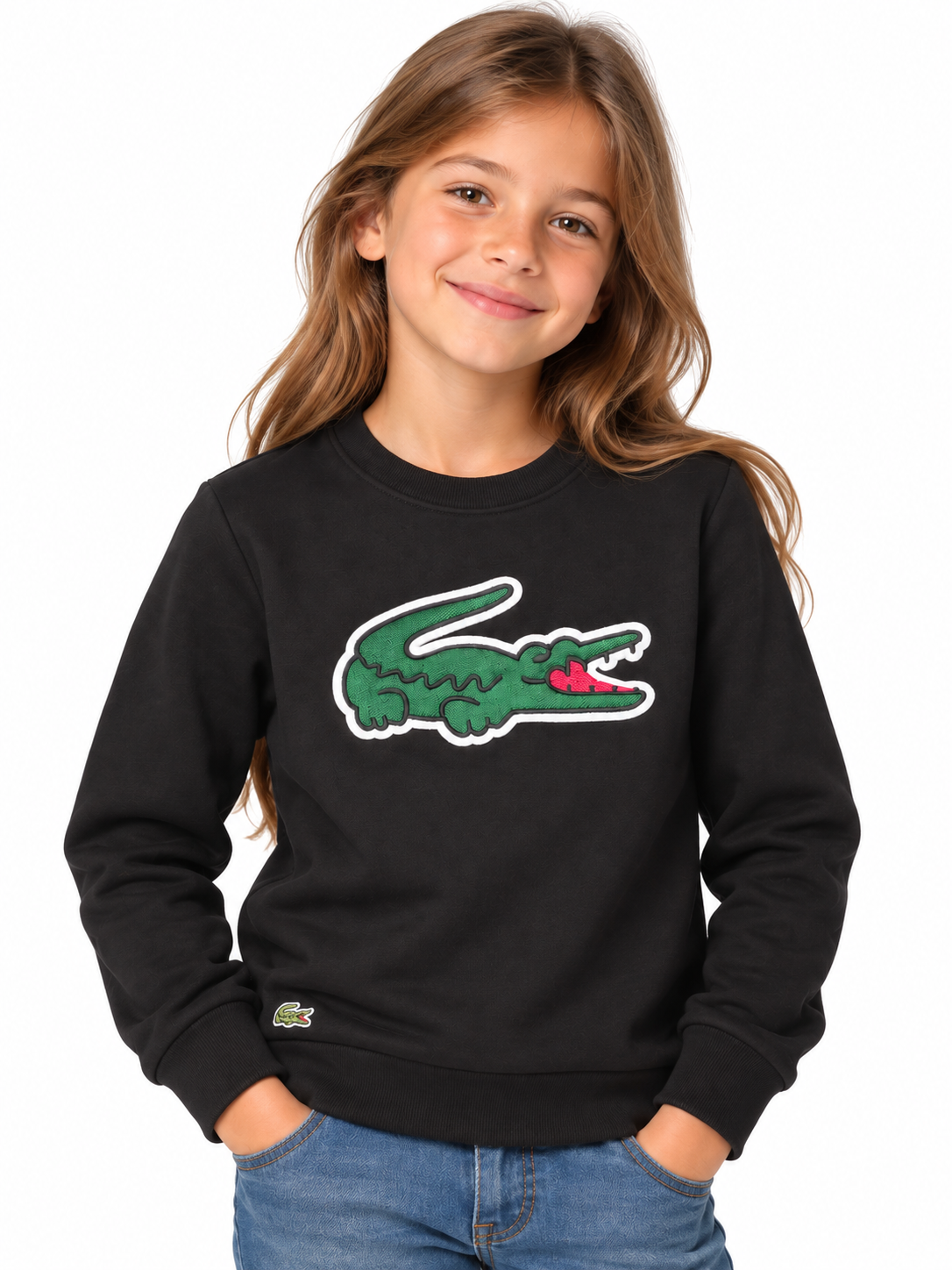 FELPA GIROCOLLO LACOSTE KIDS  UNISEX ART:947880