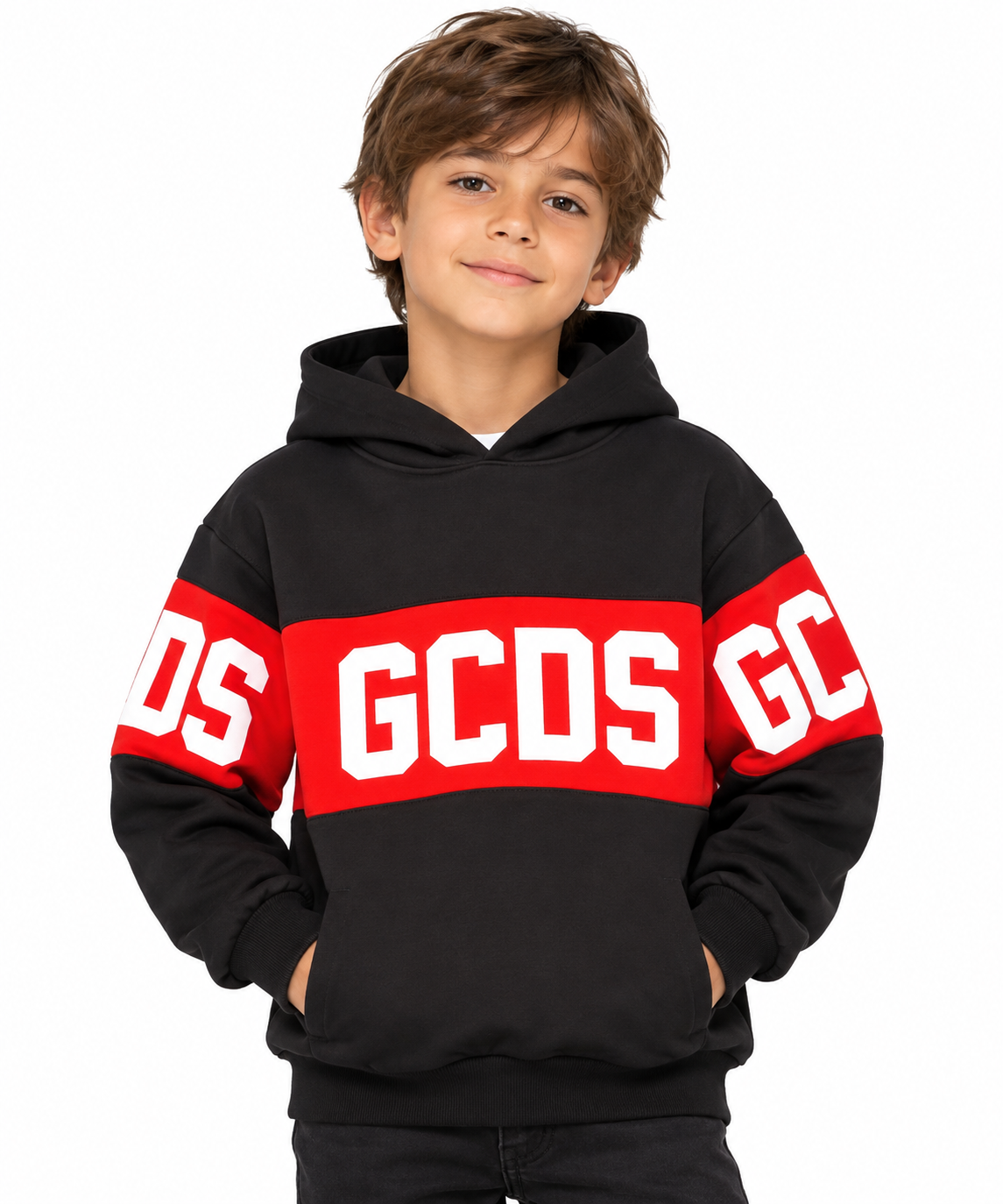FELPA CAPPUCCIO GCDS KIDS ART:583
