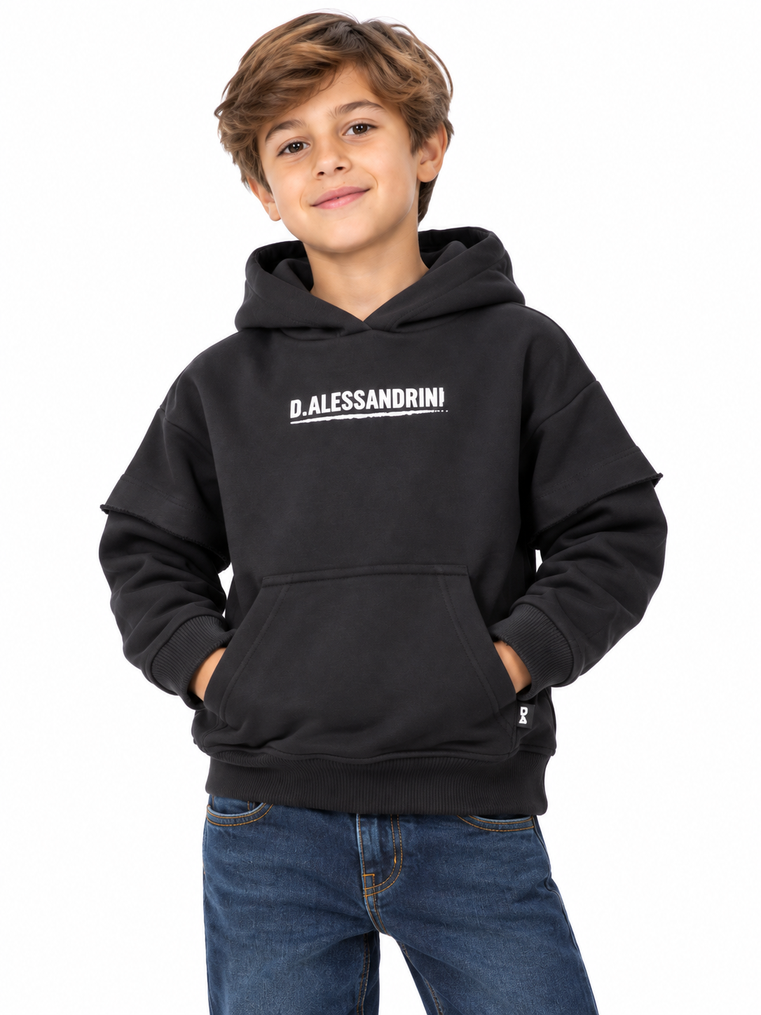 FELPA CON CAPPUCCIO D.ALESSANDRINI KIDS ART:346