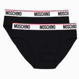 MOSCHINO SET DI 2 SLIP STRETCH LOGO BAND