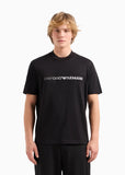 EMPORIO ARMANI T-shirt in jersey Pima con ricamo logo