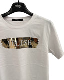T-shirt YUKO mezza manica con stampa lamina specchio relish