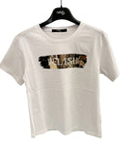 T-shirt YUKO mezza manica con stampa lamina specchio relish