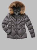 Blauer Piumino Donna con cappuccio in pelliccia