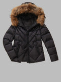Blauer Piumino Donna con cappuccio in pelliccia